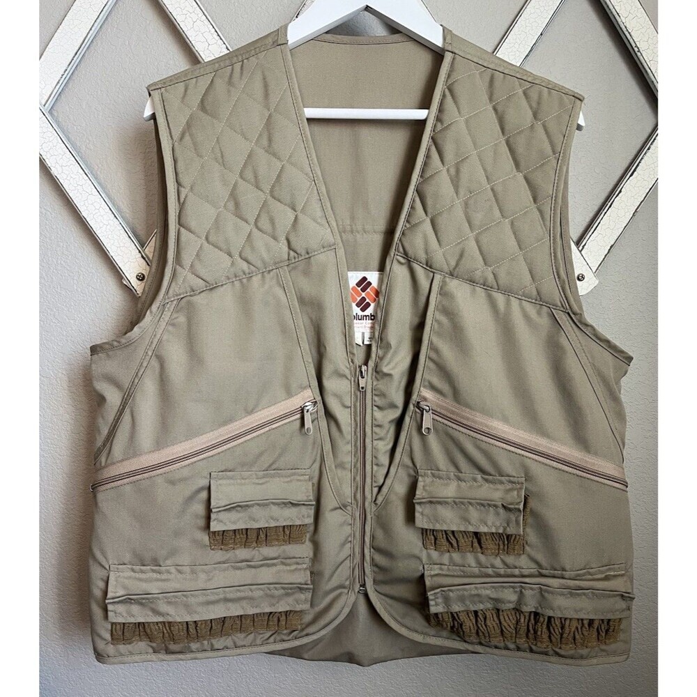 Vintage Columbia Sportswear Men's L Hunting Vest Made in USA